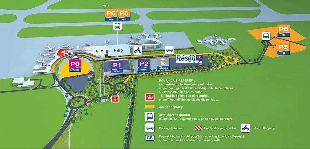 Toulouse aerodrom terminal mapu