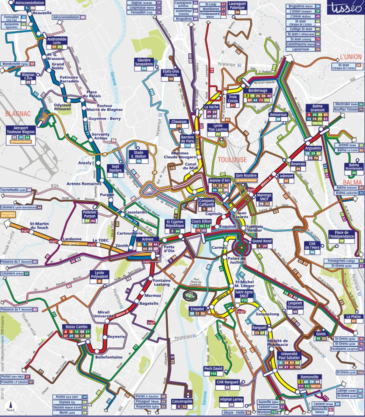 Toulouse transport mapu