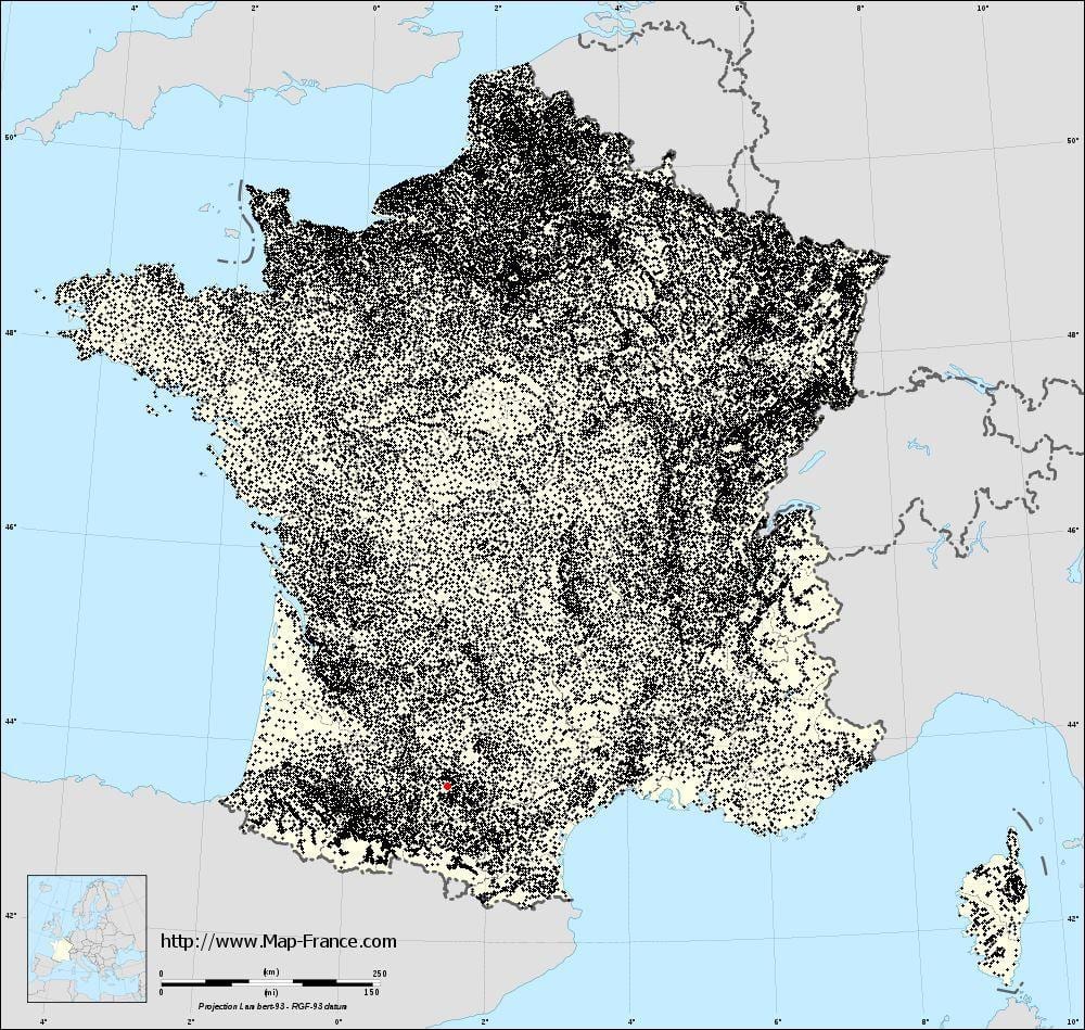 mapi Toulouse opštine