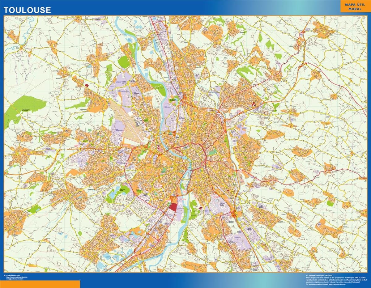 mapa Toulouse radnje