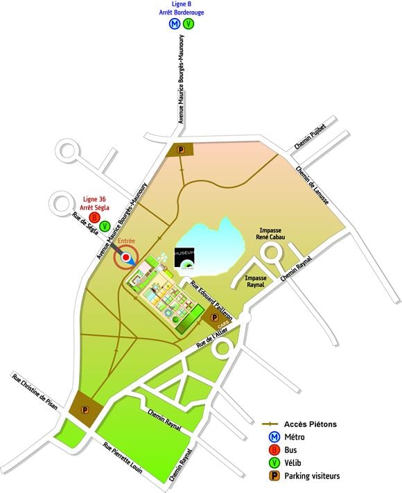 mapa Toulouse vrt